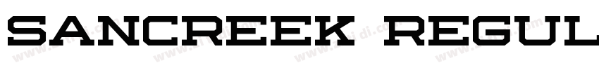Sancreek Regular字体转换